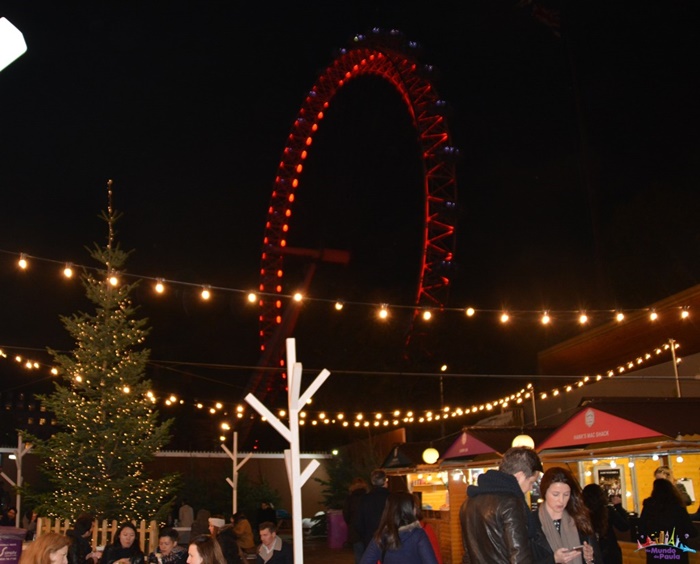mercado de natal do southbank centre