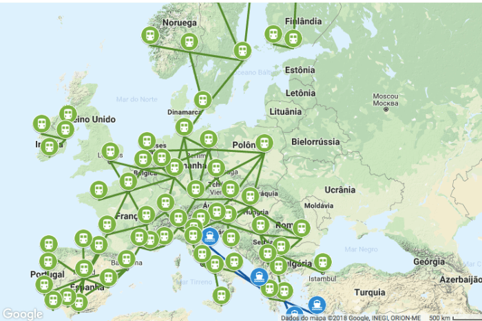 trem na europa
