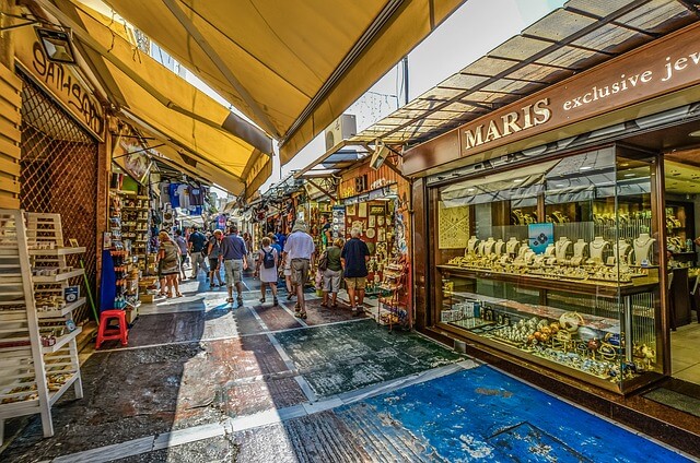 compras em atenas