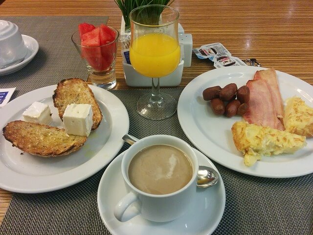 café da manhã hotel
