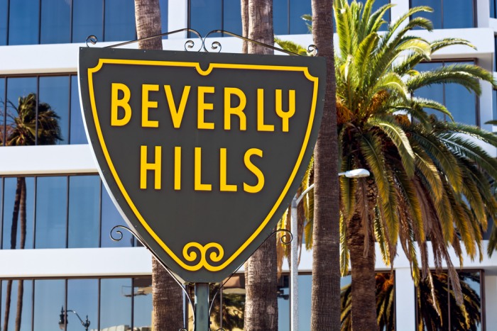 placa beverly hills los angeles
